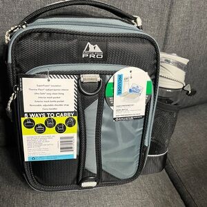 Arctic Zone Pro Insulated Lunch Bag with Bottle Holder